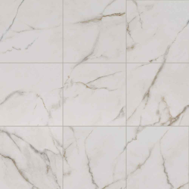 Kaya calacatta lucca 24x24 matte porcelain floor and wall tile NKAYCALLUC2424 product shot wall view 2