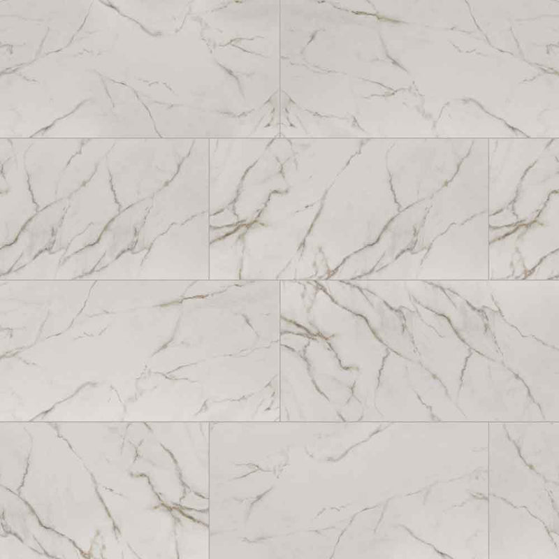 Kaya calacatta lucca 24x48 matte porcelain floor and wall tile NKAYCALLUC2448 product shot wall view 2