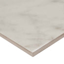 Kaya carrara bianco 24x48 matte porcelain floor and wall tile NKAYCARBIA2448 product shot profile view