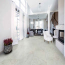 Kaya carrara bianco 24x48 matte porcelain floor and wall tile NKAYCARBIA2448 product shot room view