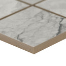Kaya onda gray 3x3 matte porcelain NKAYONDGRA3X3 mosaic tile  msi collection product shot profile view