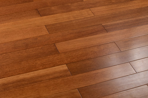 Solid Hardwood 3.25" Wide, 36" RL, 3/4" Thick Smooth Kempas Floors - Mazzia Collection product shot tile view