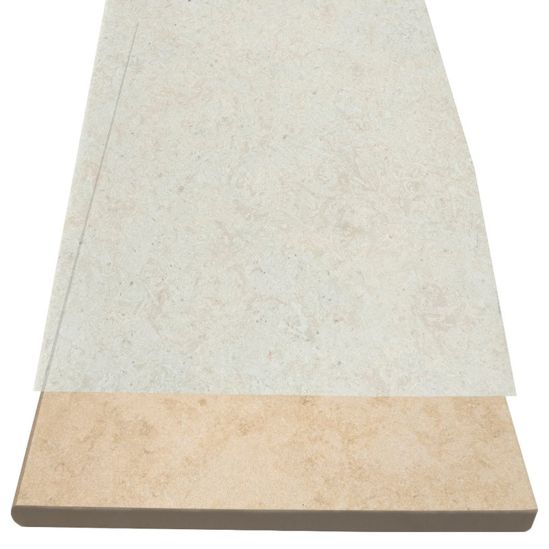 Arterra Myra Ivory 13"x24" Porcelain Pool Coping-Eased Edge - MSI Collection product shot tile view 4