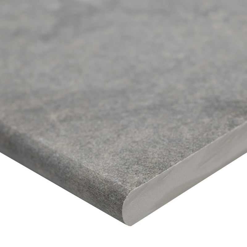 Arterra Quarzo Gray 13"x24" Porcelain Pool Coping - MSI Collection product shot edge view 