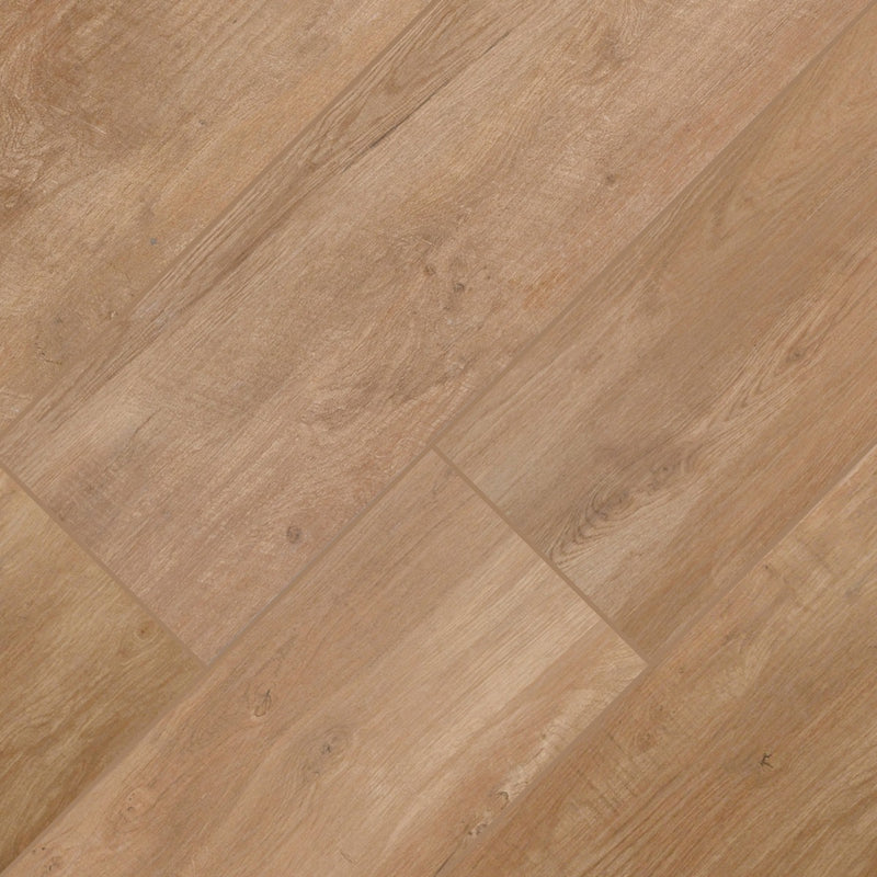 Arterra Lucas Betulla 12"x 48" Matte Brown Porcelain Paver Floor Tile - MSI Collection product shot tile view 2