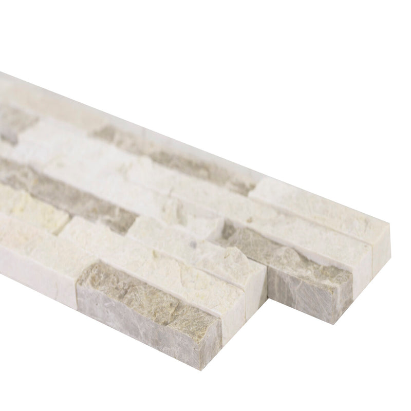 Rockmount Colorado Cream 6"x24" Marble Splitface Ledger Panel for Wall product shot panel view 2