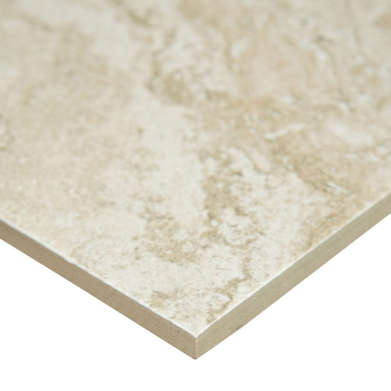 Legend moka 20x20 matte porcelain floor and wall tile NLEGMOK2020 product shot one tile profile view