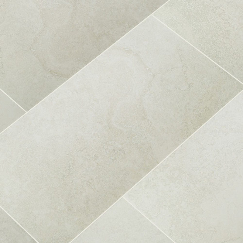 Legend White Porcelain Floor and Wall Tile 12"x24" Matte - MSI Collection