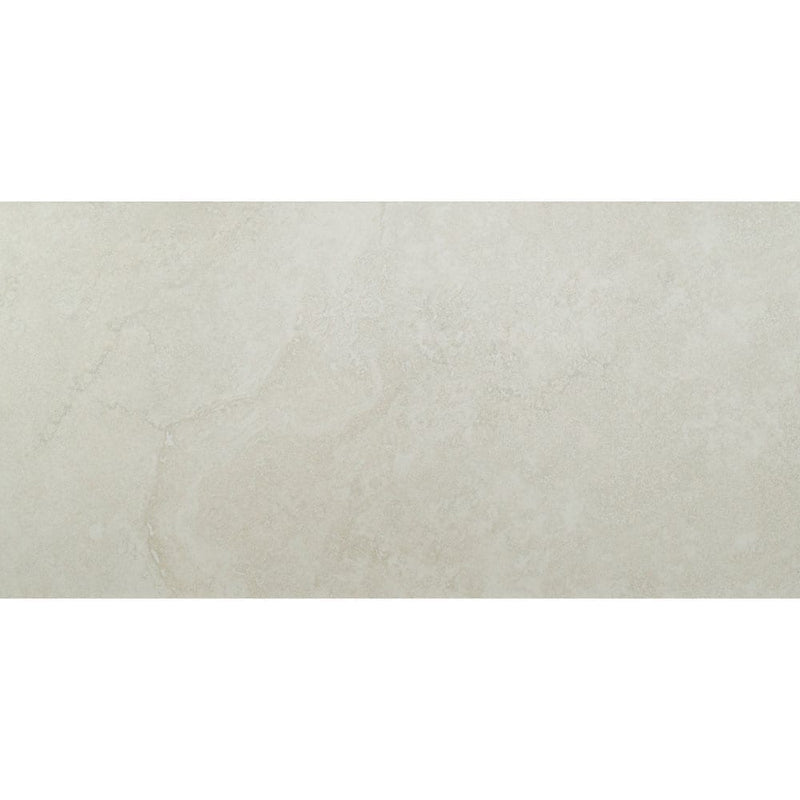 Legend white 12x24 matte porcelain floor and wall tile NLEGWHIT1224 product shot single tile top view