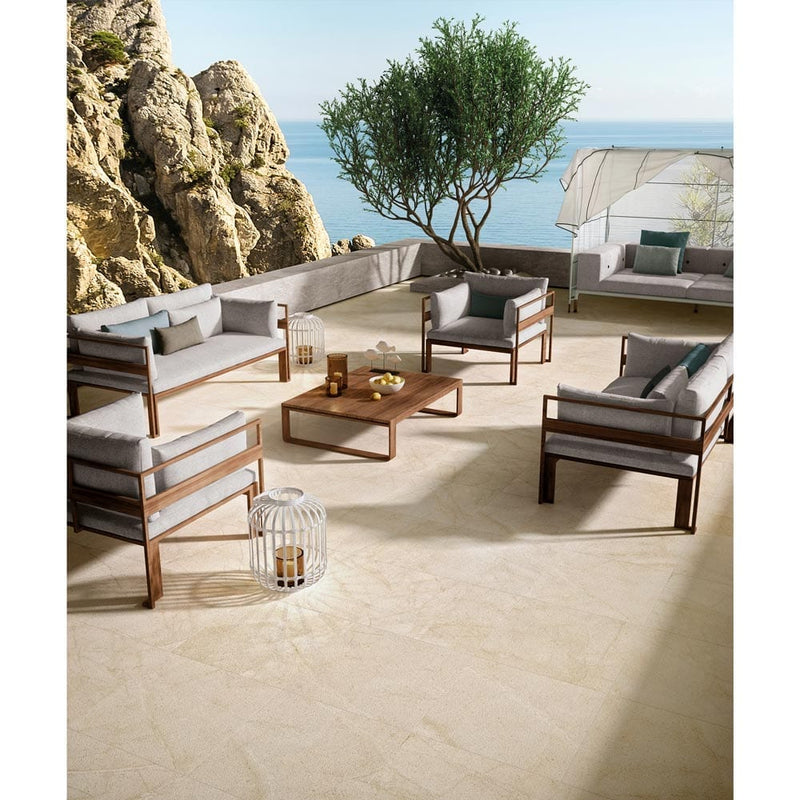 Living style cream 18x36 glazed porcelain floor and wall tile msi collection NLIVSTYCRE1836 product shot advance view