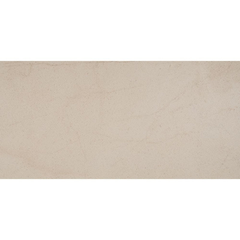 Living style cream 18x36 glazed porcelain floor and wall tile msi collection NLIVSTYCRE1836 product shot one tile top view