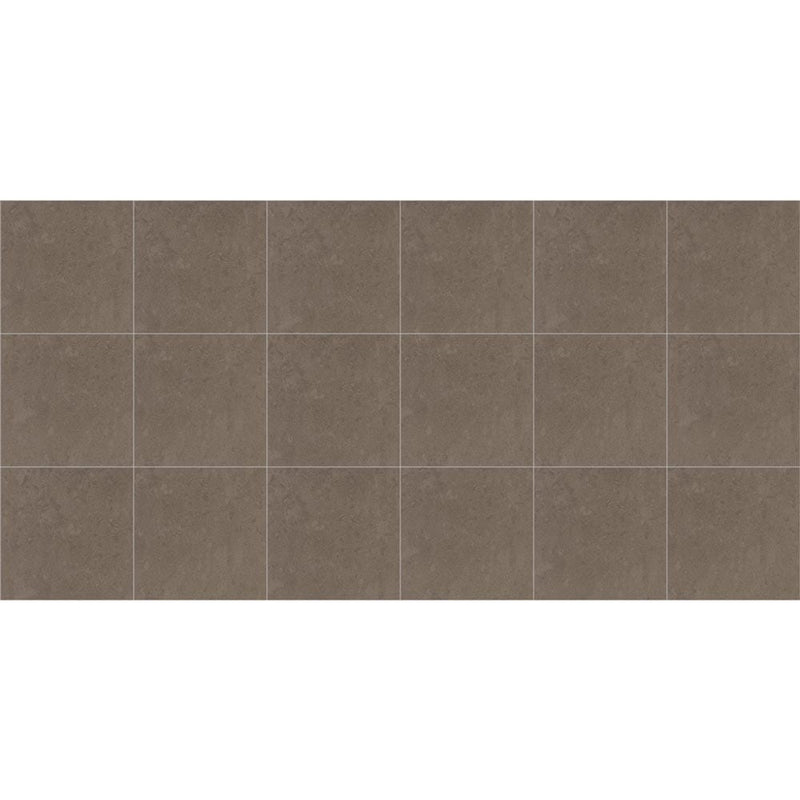 Luxe olive brown polished porcelain floor and wall tile liberty us collection LUSIRP1212015 product shot multiple tiles top view