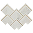 Luxor kona gold 9.72x13.66 stone metal blend mesh mounted mosaic tile SMOT-SMTL-LUXKOGOL8MM product shot profile view