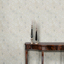 Luxor kona gold 9.72x13.66 stone metal blend mesh mounted mosaic tile SMOT-SMTL-LUXKOGOL8MM room shot table view