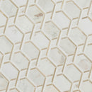 Luxor royal link gold 12.2 x 11.61 stone metal blend mesh mounted mosaic tile SMOT-SMTL-LUXKOGOL8MM product shot angle view