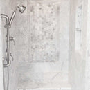 Cararra Honed 2"x12" Andorra Marble Moldings view room shot bathroom view 5