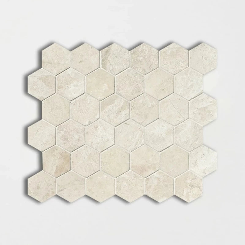 Royal & Paradise Polished 12"x12" Basket Weave Marble Mosaic Tile product shot tile view 
