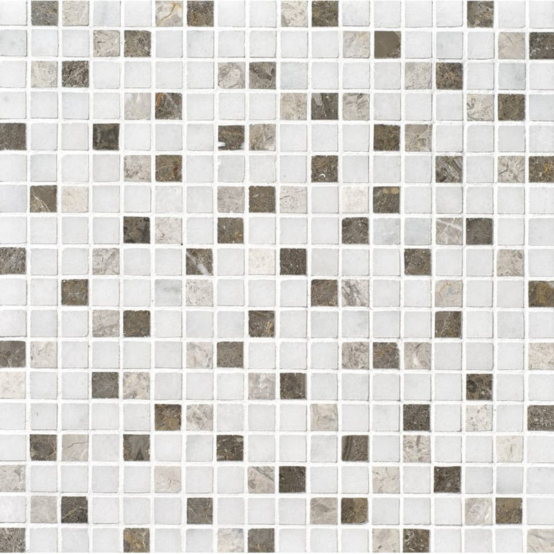 Lonte Polished 12"x12" Marble 5/8"x5/8" Mosaic product shot tile view