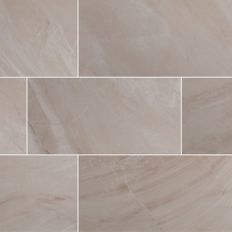 MSI Adella Gris 12x24 marble look glazed ceramic wall tile NADEGRI1224 product shot multiple top view