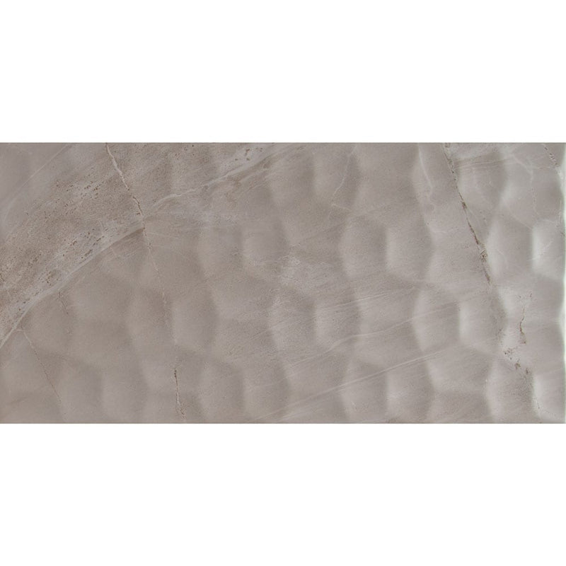 MSI Adella Viso gris 12x24 marble look glazed ceramic wall tile NADEVISGRI1224 product shot one tile topview