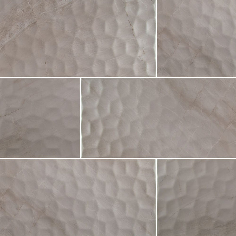MSI Adella Viso gris 12x24 marble look glazed ceramic wall tile NADEVISGRI1224 product shot top view