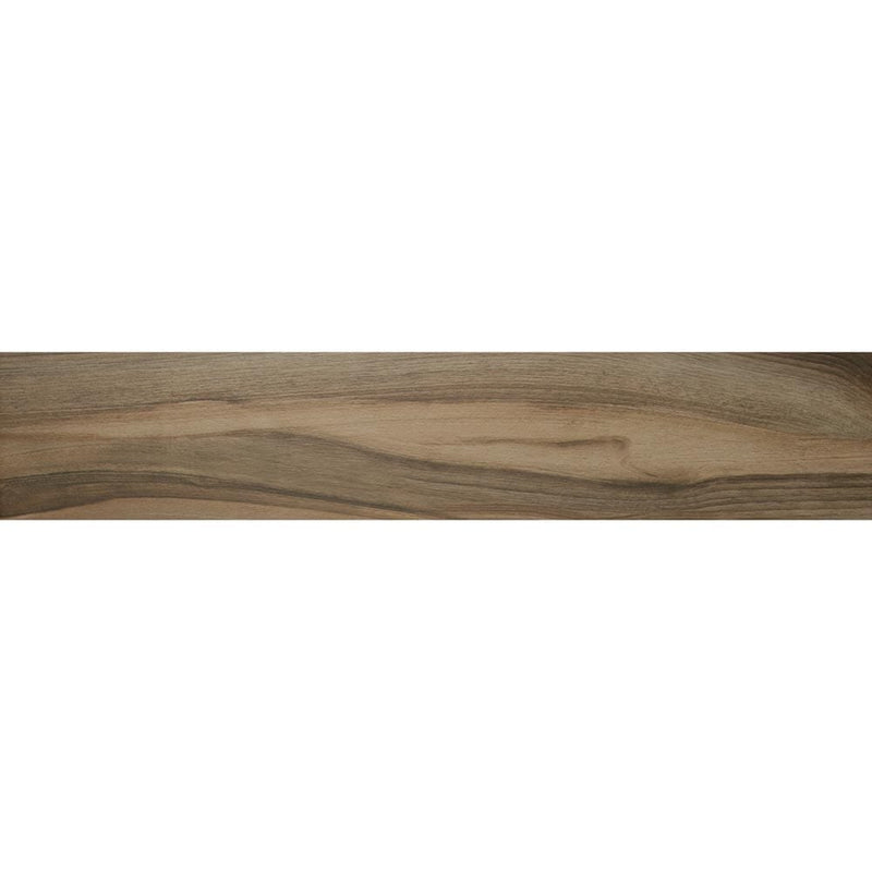 MSI Wood Collection aspenwood cafe 9x48 NASPCAF9X48 glazed ceramic floor wall tile product shot one plank top view