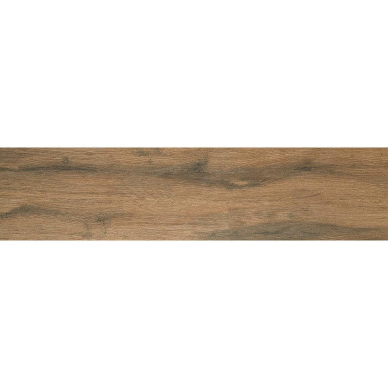 MSI Wood Collection botanica cashew 6x24 glazed porcelain floor wall tile product shot one plank top view