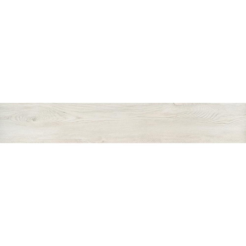 MSI Wood Collection caldera blanca glazed NCALBLA8X47 porcelain floor wall tile 8x47 product shot one plank top view