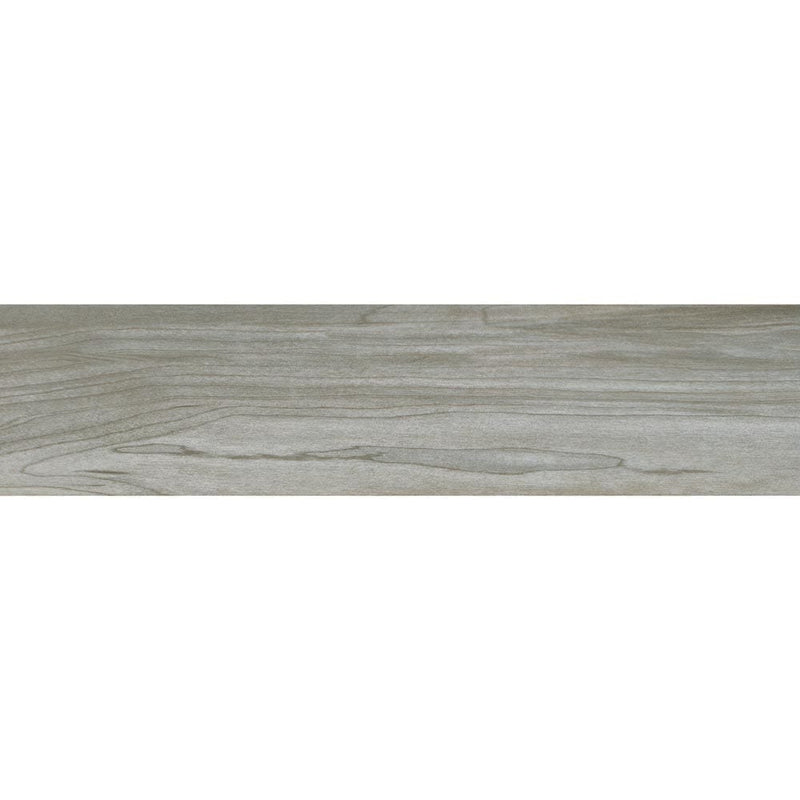 MSI Wood Collection carolina timber grey glazed ceramic floor wall tile product shot one plank top view
