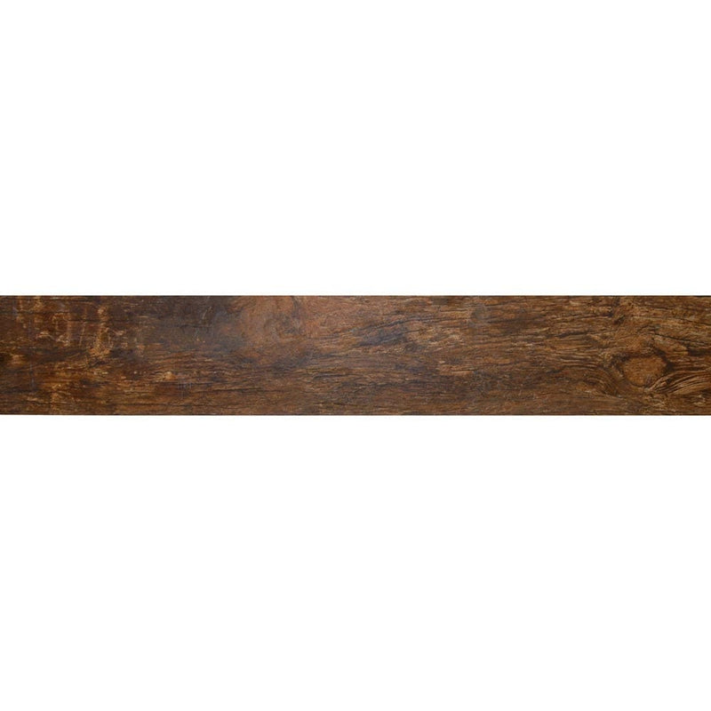 MSI Wood Collection redwood mahogany 6x36 glazed porcelain floor wall tile product shot single plank NREDMAH6X36 top view