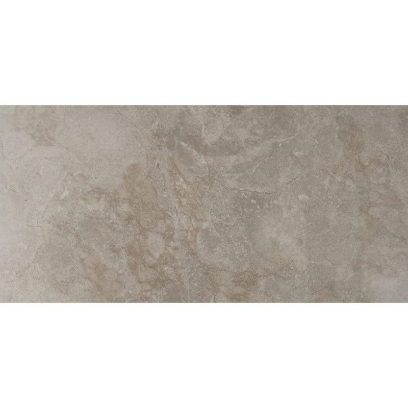 MSI ansello grey 12x24 glazed ceramic floor wall tile NANSGRE1224 product shot one tile top view