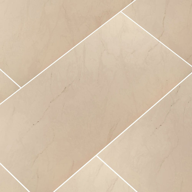 Aria Cremita Polished Porcelain Floor and Wall Tiles - MSI Collection