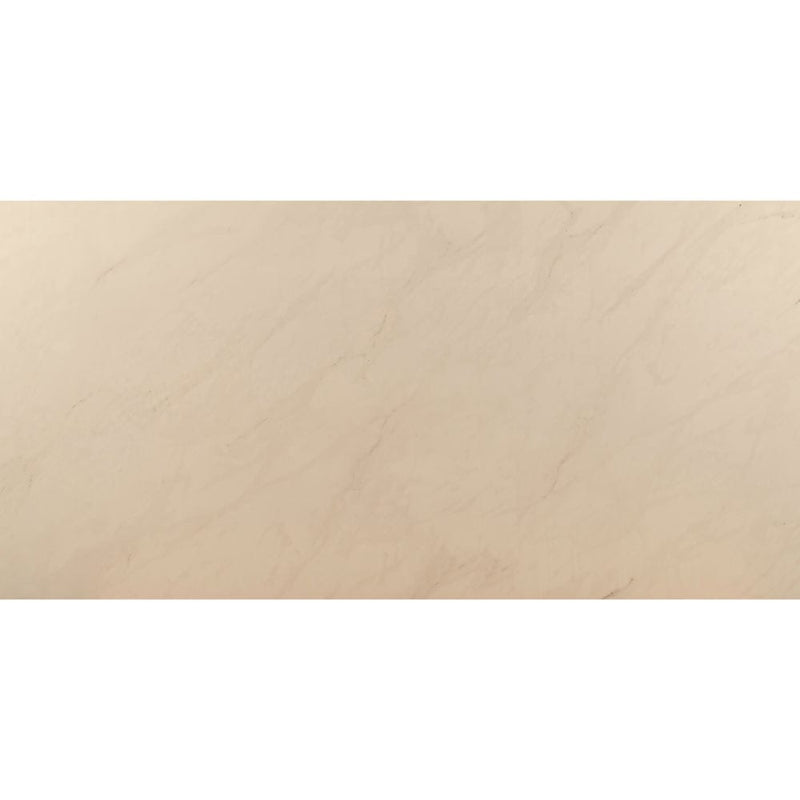 MSI aria cremita 24x48 polished porcelain floor wall tile NARICRE2448P product shot one tile top view