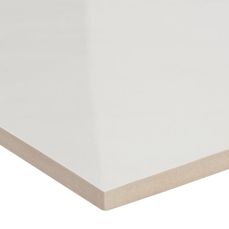MSI aria ice 12x24 polished porcelain floor wall tile NARICE1224P product shot one tile profile view