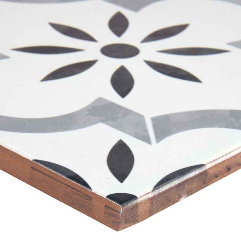 MSI azila 8x8 glazed matte porcelain floor wall tile NAZIL8X8 product shot one tile profile view