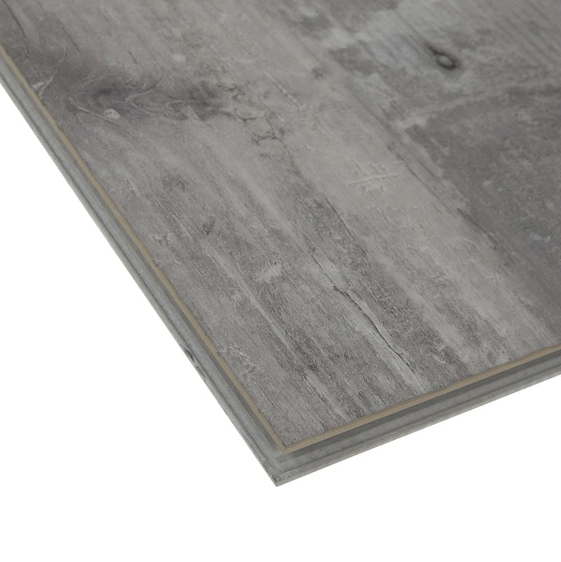 MSI everlife andover kingsdown gray rigid core luxury vinyl plank flooring VTRKINGRA7X48-5MM-20MIL one plank profile view