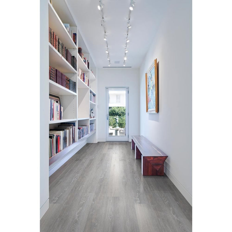 MSI everlife cyrus finely rigid core luxury vinyl plank flooring VTRFINELY7X48-5MM-12MIL installed on library floor