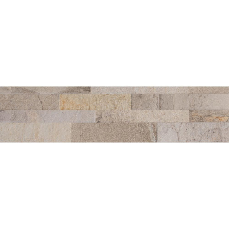 MSI ledger panel collection canyon cream NCANCRE6X24 glazed porcelain wall tile 6x24 product shot one tile top view