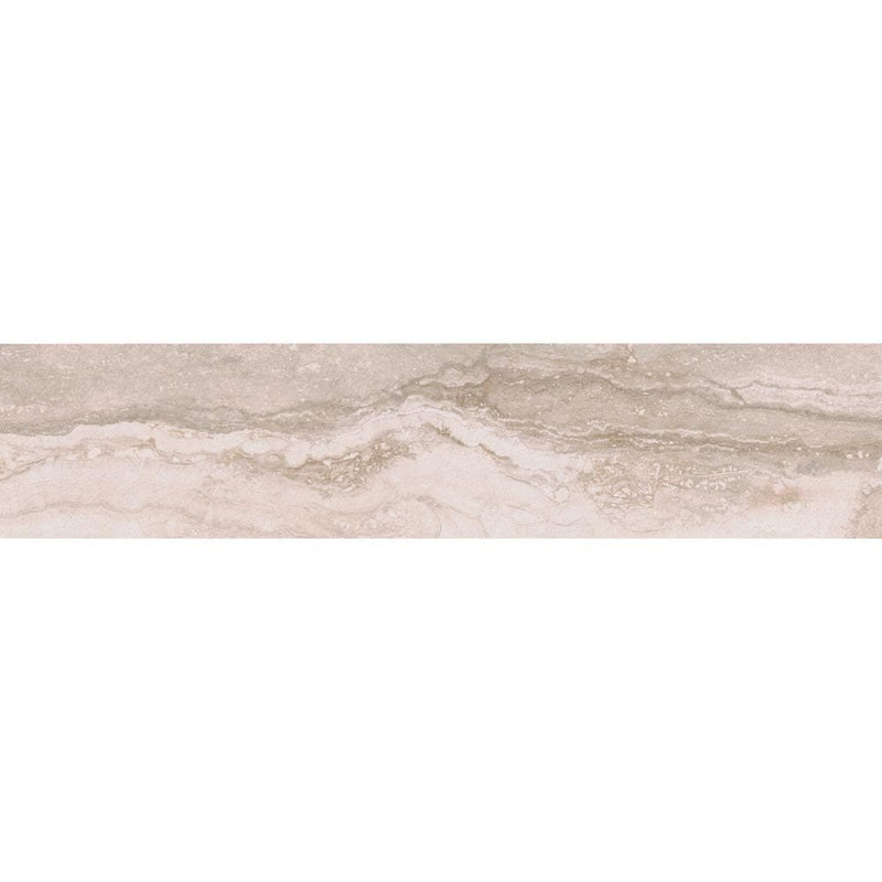 MSI stone collection bernini bianco 4x18 matte glazed porcelain floor wall tile NBERBIA4X18 product shot one tile top view