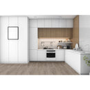 MSI vinyl flooring glue down 6x48 VTGTWIOAK6X48-2MM-12MIL glenridge twillight oak LVT installed on a modern kitchen floor