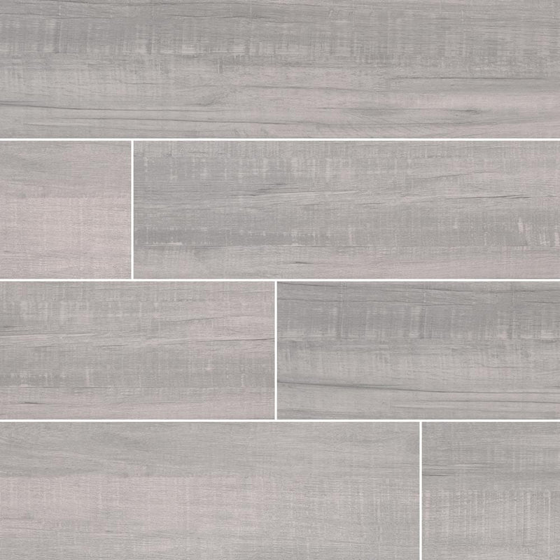 MSI wood collection belmond pearl 8x40 matte glazed ceramic floor wall tile NBELPEA8X40 product shot multiple tiles top view