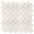 Marbella lynx 12X12 polished marble mesh mounted mosaic tile SMOT-MARBLYNX-POL10MM product shot multiple tiles top view