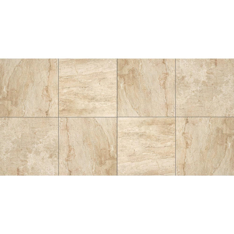 Marble daino reale honed porcelain floor and wall tile liberty us collection LUSIRG0306100 product shot multiple tile top view