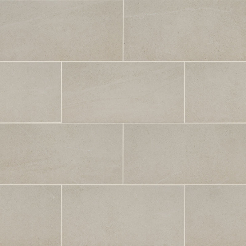 Maven ivory 12x24 matte  porcelain floor and wall tile  msi collection NMAVIVO1224 product shot wall view 2