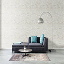 Metro gold  12.09 x 12.21 stone metal blend mesh mounted mosaic tile SMOT-SMTL-METGOL8MM product shot living room view