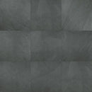 Montauk black 24"x24" glazed porcelain floor and wall tile LPAVNMONBLA2424 product shot closeup view
