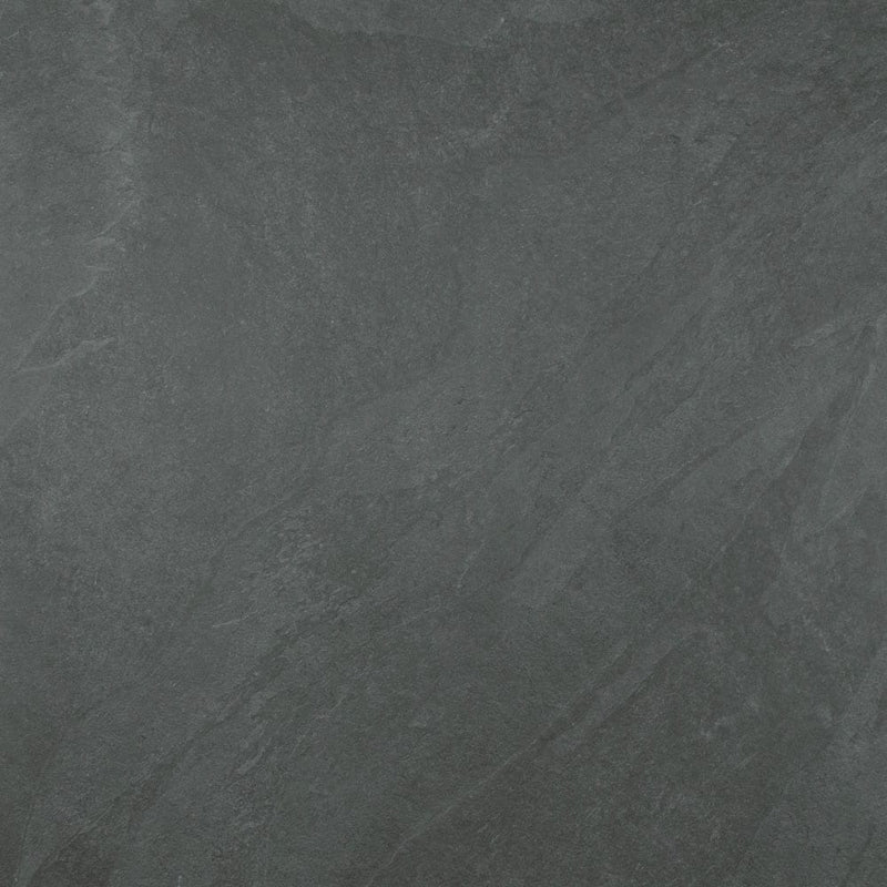 Montauk black 24"x24" glazed porcelain floor and wall tile LPAVNMONBLA2424 product shot floor view 7