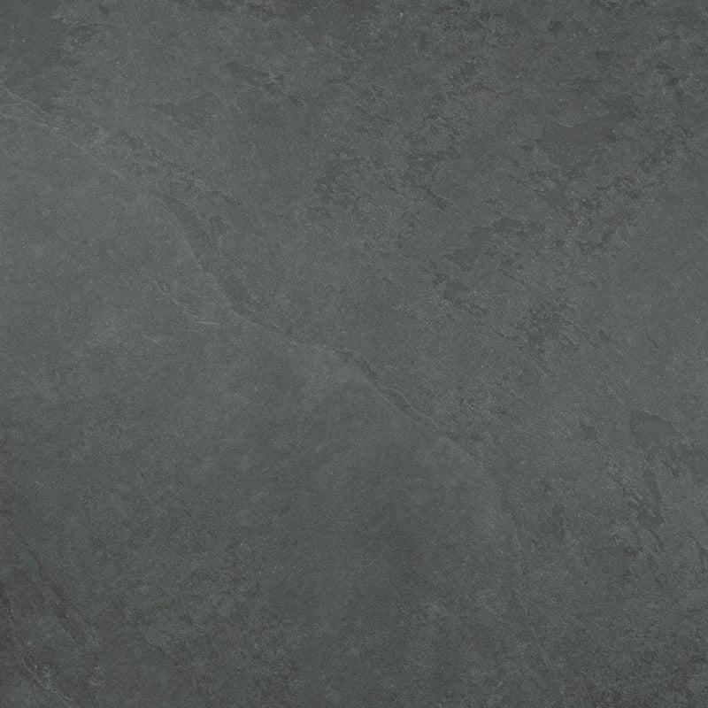 Montauk black 24"x24" glazed porcelain floor and wall tile LPAVNMONBLA2424 product shot floor view 8