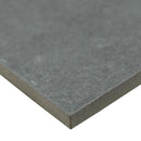Montauk black 24x24 glazed porcelain floor and wall tile NMONBLA2424 product shot profile view