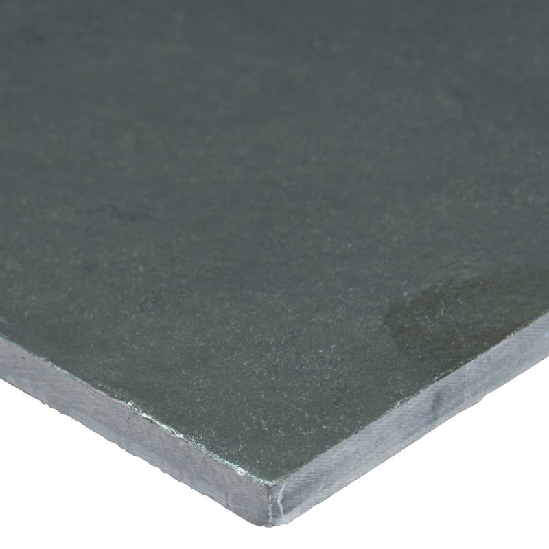 Montauk blue 12 x 24 gauged slate floor and wall tile SMONBLU1224G product shot profile view